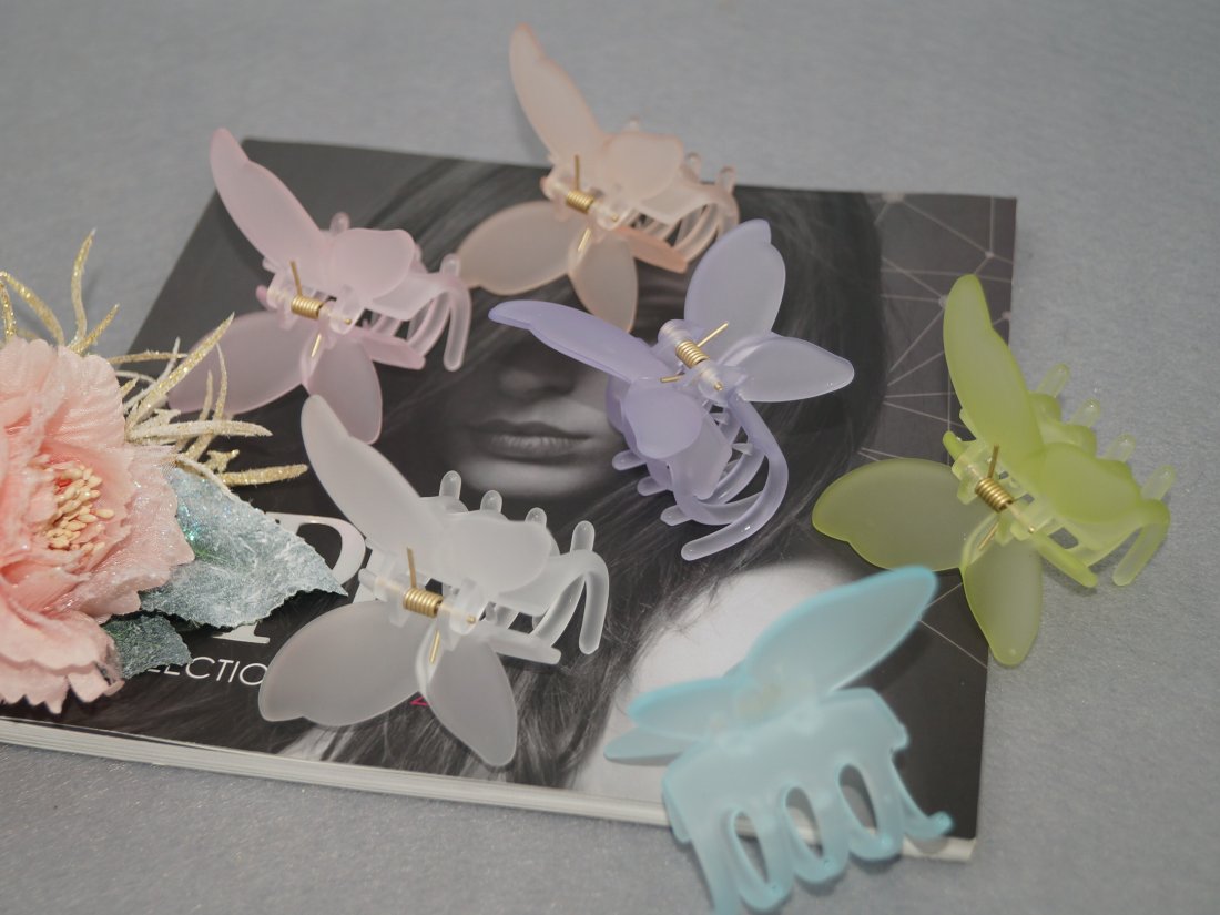 Краби для волосся. Матові 6 см.