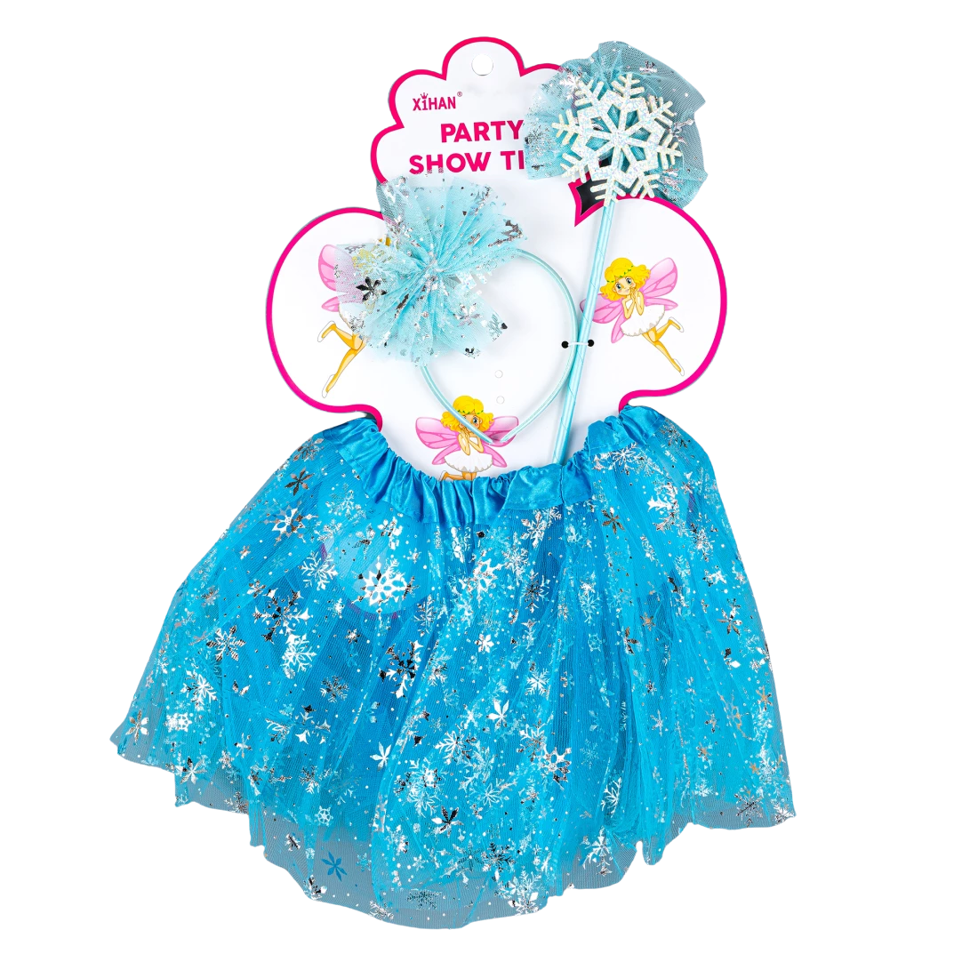 Карнавальний набір Сніжинка блакитний