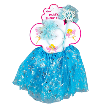 Карнавальний набір Сніжинка блакитний - Купити