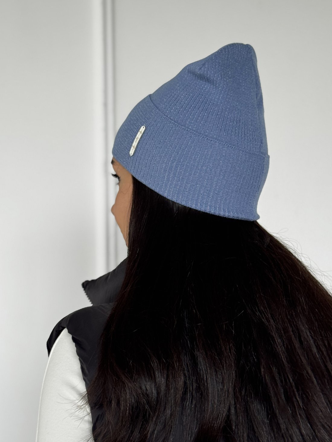 Жіноча шапка з відворотом – комфорт і стиль INNOE 950251-1 Джинс