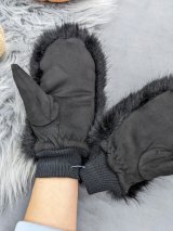 Утеплені хутряні рукавиці для зими INNOE 85005-1 Чорний