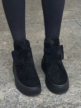 Практичні зимові черевики з натуральної замші INNOE 777562-4 Чорний