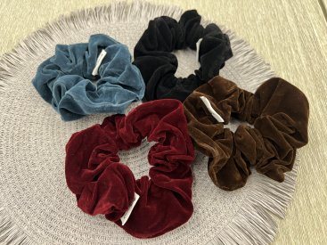 Резинки для волосся оксамитові - Купити