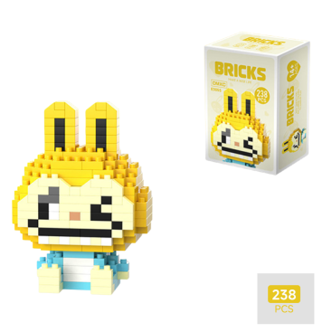 Конструктор BRICKS &quot;Лабубу&quot; Жовто-Блакитний - Купити