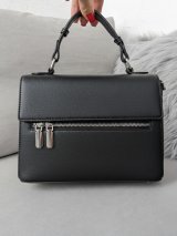 Елегантна чорна сумка з екошкіри з функціональним дизайном INNOE 350010-2 Чорний - Innoe