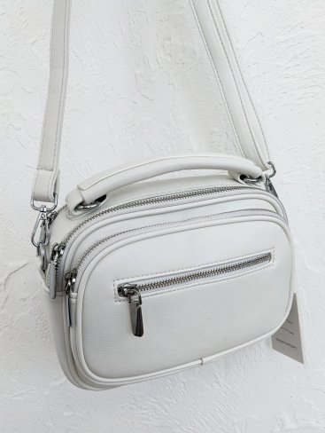 Жіноча компактна сумка з ручкою та кількома відділеннями INNOE 350016-1 Білий - Купити