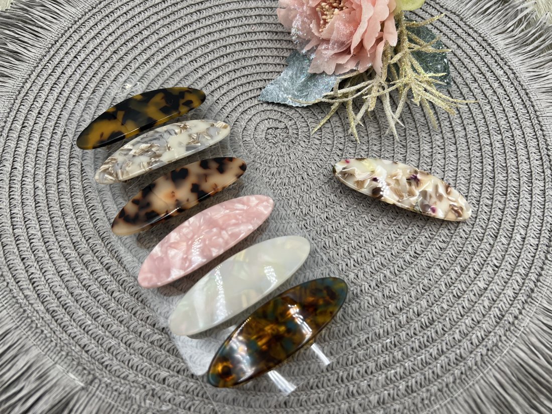 Заколка автоматична. Французький пластик. 6.5 см - Купити