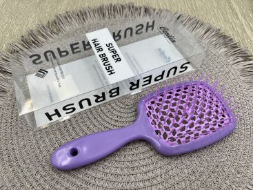 Гребінець для волосся в коробочці. Глянець бузкова - Купити