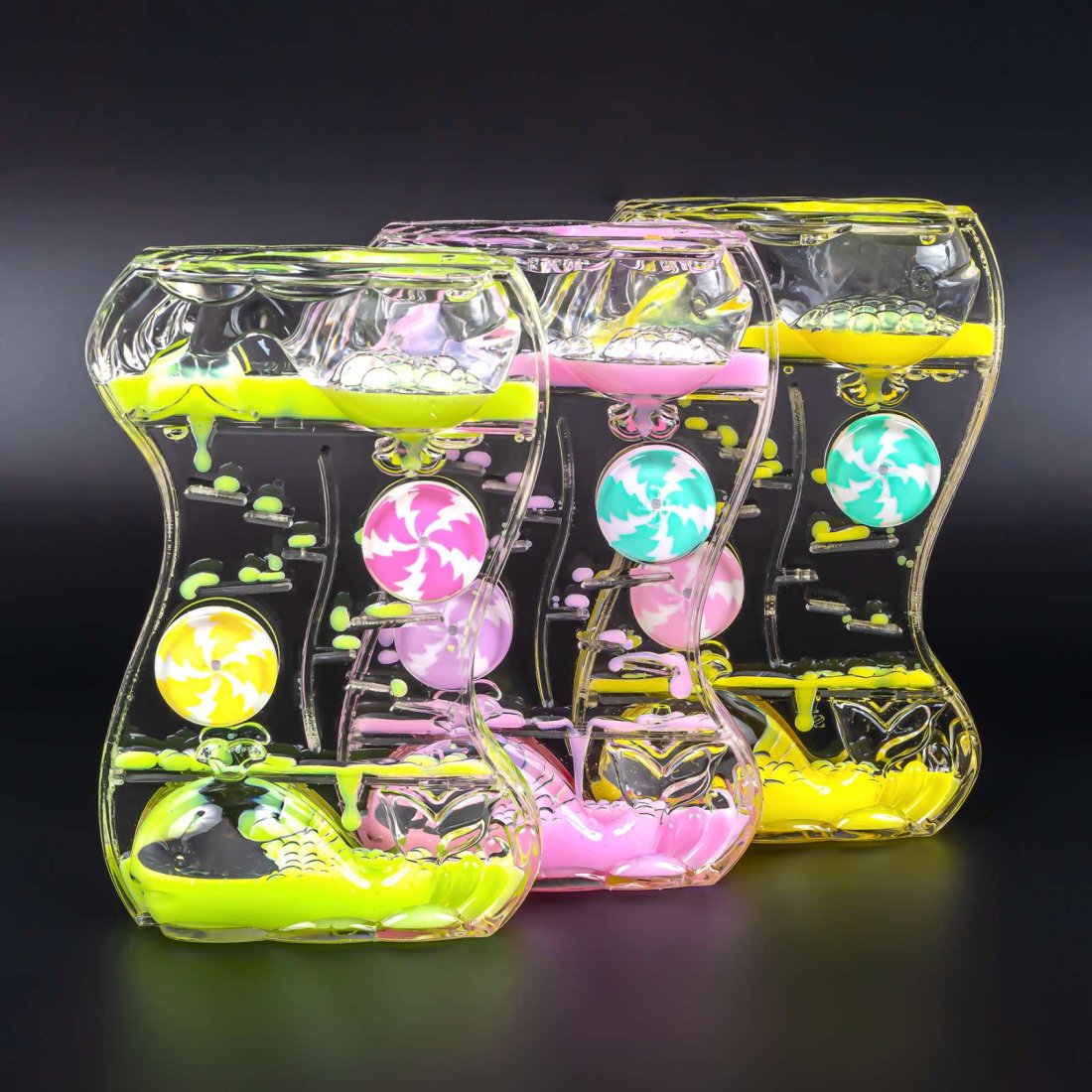 Гелевий годинник Кити три кольори 14 см