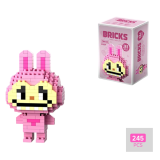 Конструктор BRICKS "Лабубу" Рожевий