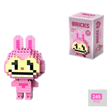 Конструктор BRICKS &quot;Лабубу&quot; Рожевий - Купити