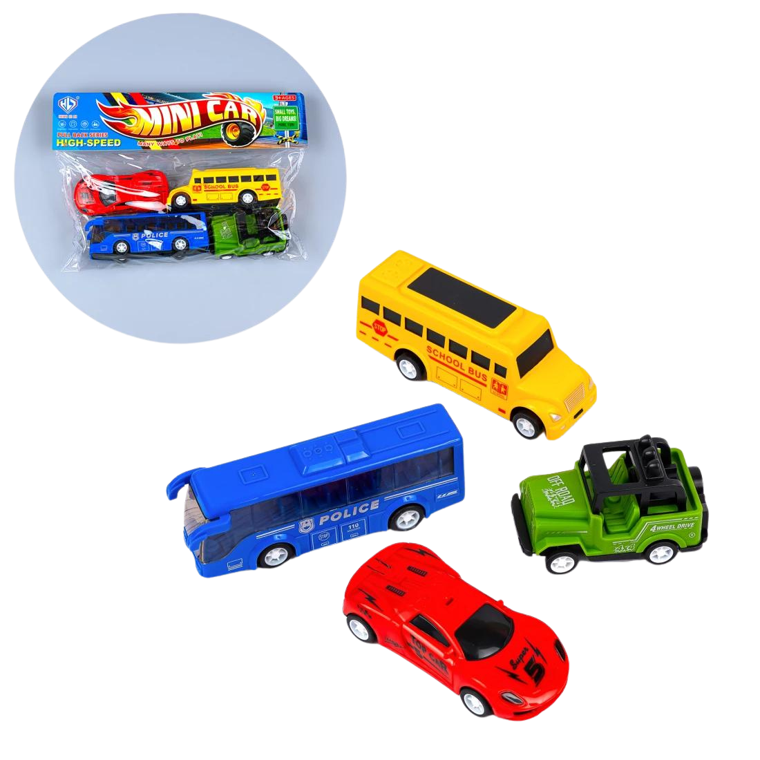 Набір машинок Трюк 13 см