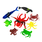 Набір гумових тварин Мутні води 8 штук