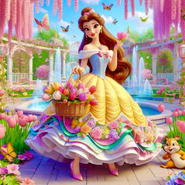 Алмазна мозаїка принцеса 30*40 см - Купити