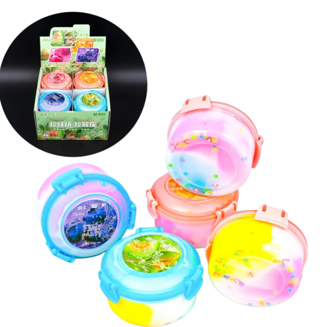 Слайм Фрукти 6,5 см