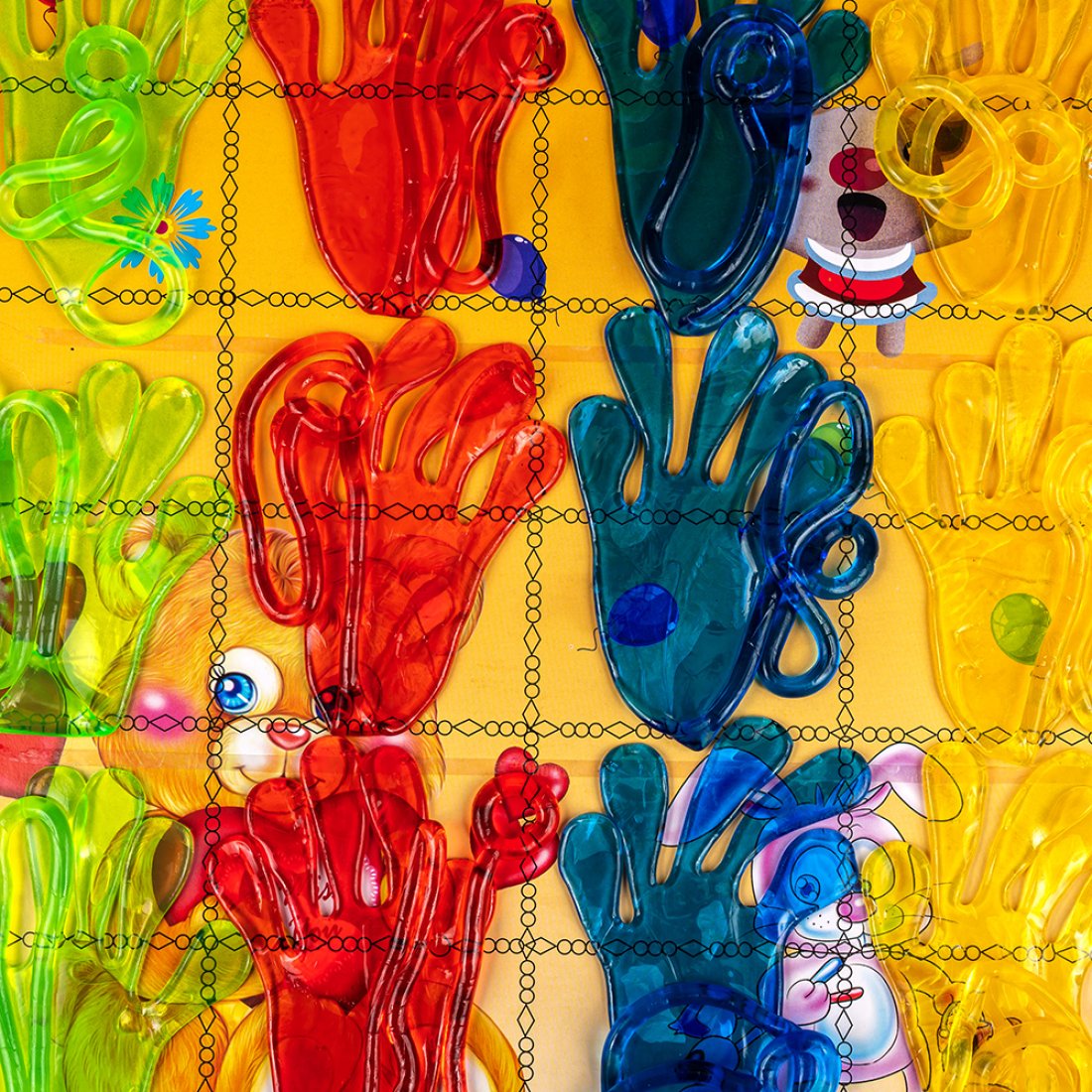 Лізун-антистрес Рука на палетці 10 см - Pobut