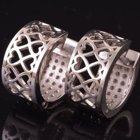 Сережки з діамантами - Фото2 Сережки з діамантами - Багира