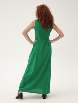 Довга лляна сукня із вишивкою "Троянди" 270189