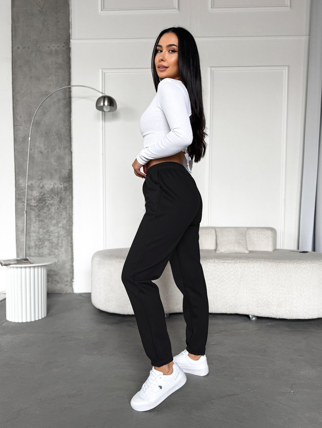 Теплі базові штани з шнурком INNOE 300061-1 Чорний - Купити