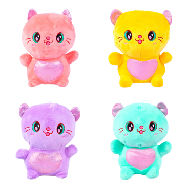 М'які іграшки Котики кольорові 20 см - Купити