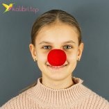 Купить Нос клоуна поролоновый накладной красный оптом фото 02