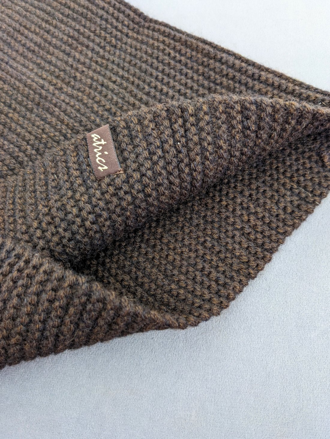 Теплий жіночий в'язаний снуд INNOE 950642-1 Шоколадний