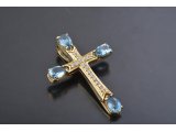 Хрестик декоративний із камінням - Багира