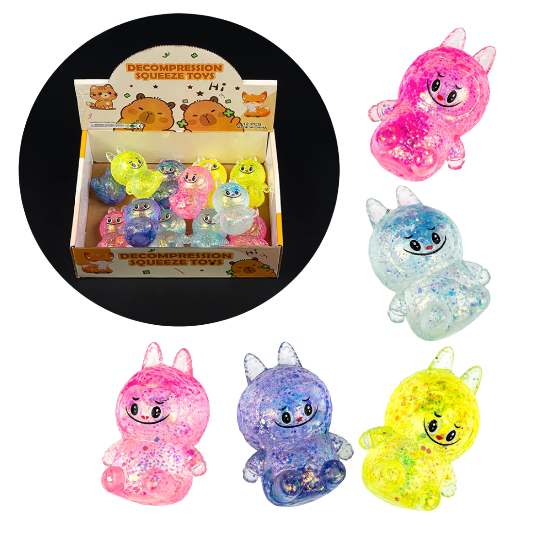 Антистрес жуйка-тягучка Чудик 8 см, 79 г