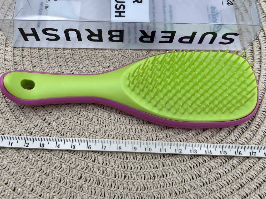 Гребінець для волосся в коробочці. T Teezer рожево-лимонна 17,5см - Кристалік