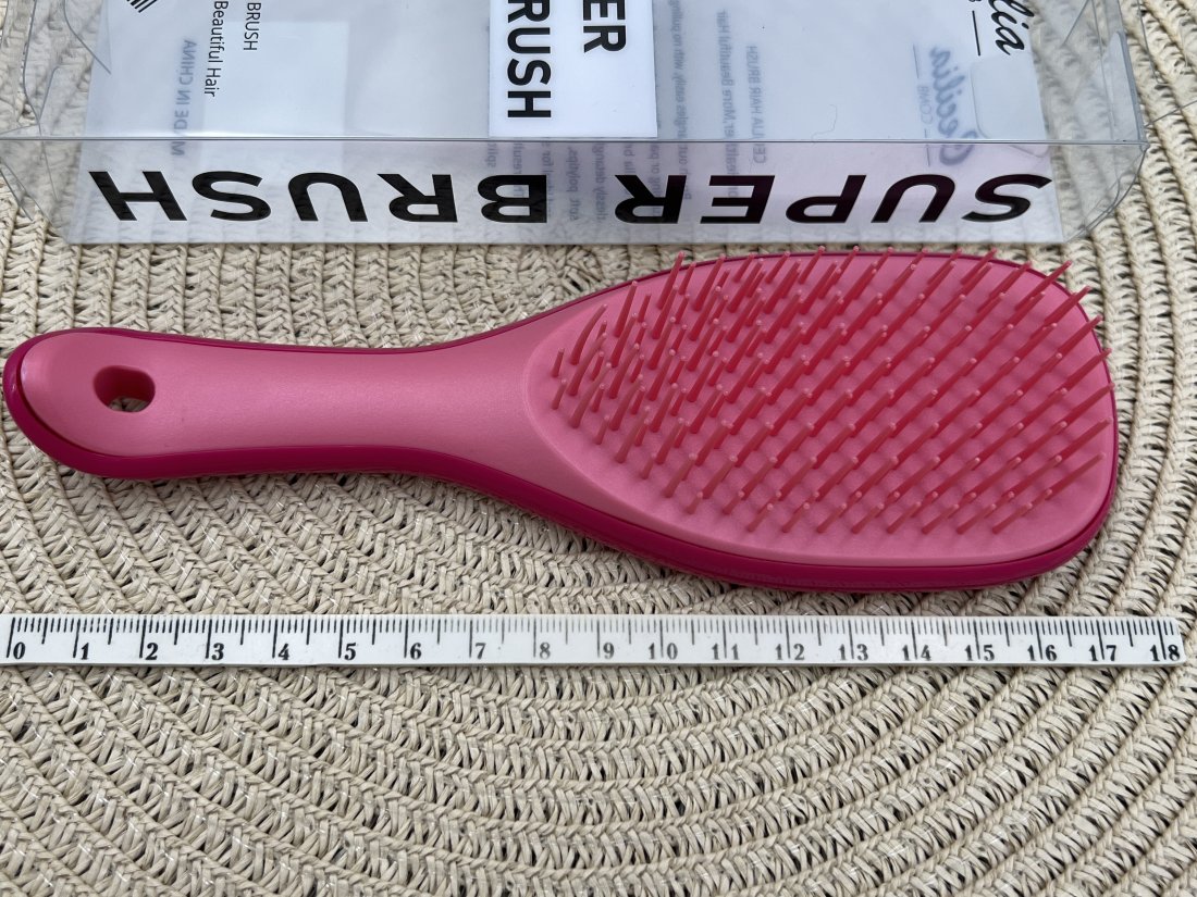 Гребінець для волосся в коробочці. T Teezer малинова 17,5см - Кристалік