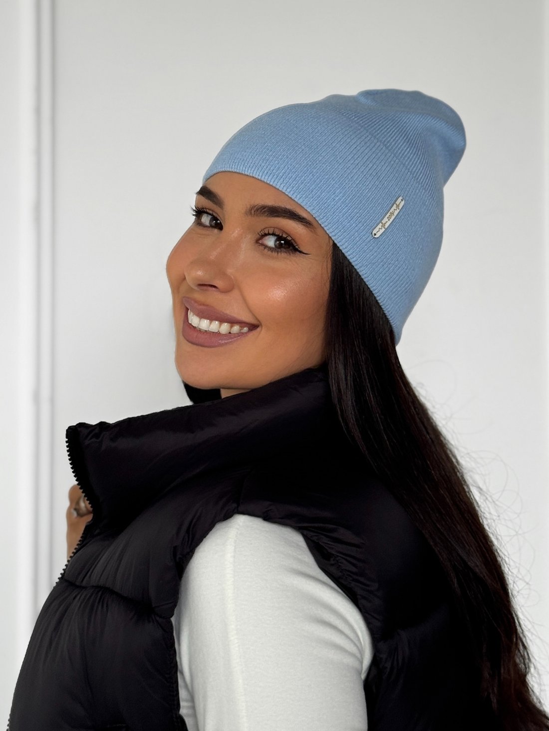 Універсальна шапка з відворотом INNOE 950251-1 Блакитний