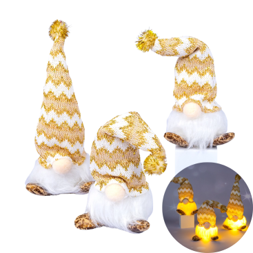 Новорічні прикраси, декор Різдвяні Гноми 21 см - Купити