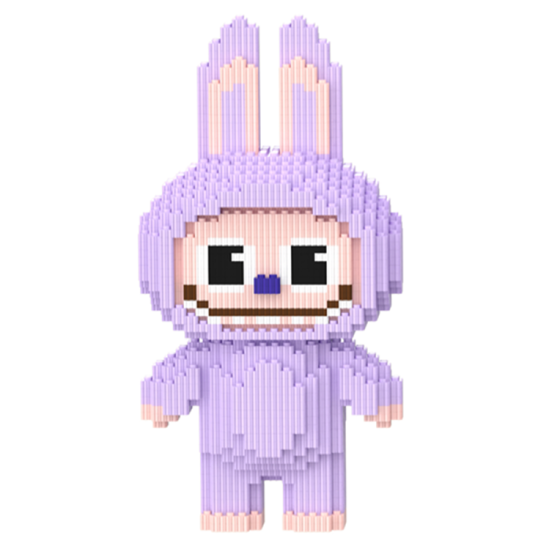 Конструктор Magic Blocks Лабубу Висота 30 см Бузковий