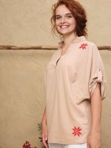 Лляна блуза з вишивкою-символом 5550199-1