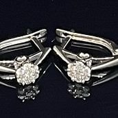 Сережки з діамантами - Фото2 Сережки з діамантами - Багира