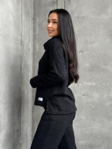 М’який жіночий костюм з ангорою INNOE 210366-2 Чорний - Innoe