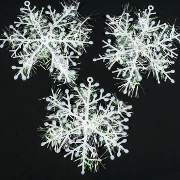 Новорічні сніжинки 10 см (3 шт) - Купити