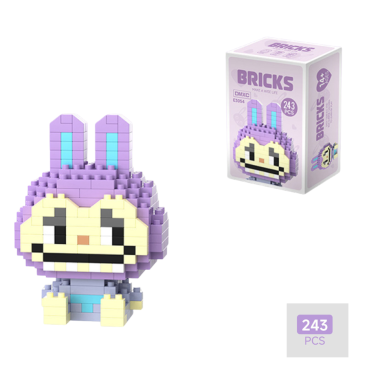 Конструктор BRICKS &quot;Лабубу&quot; Бузковий - Купити