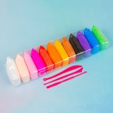 Повітряний пластилін з 12 кольорів