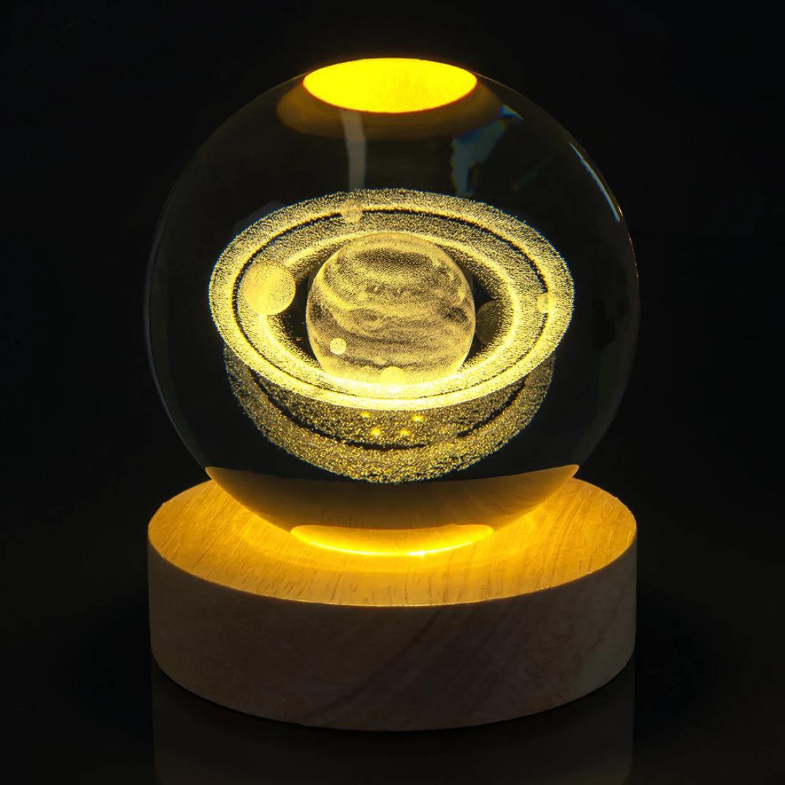 Нічник скляна куля Планети 8 см