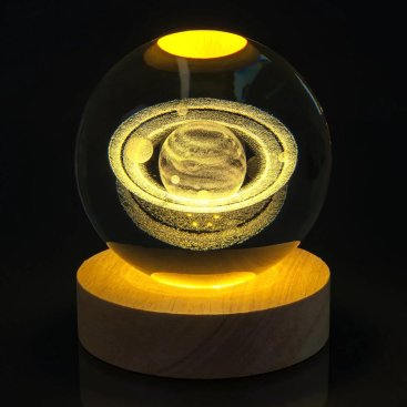 Нічник скляна куля Планети 8 см - Купити