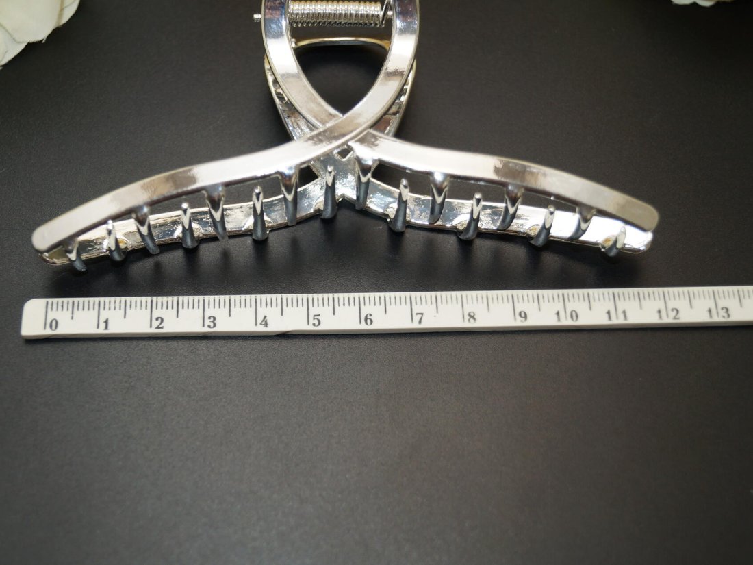 Металеві краби для волосся 12см. - Кристалік