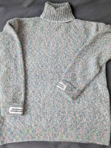 Базовий жіночий светр з м’якої ангори 300065-2 Синій - Innoe