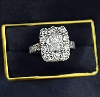 Каблучка з діамантами - Фото2 Каблучка з діамантами - Багира