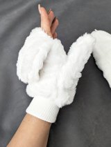 Теплые перчатки с мехом INNOE 85005-6 Белый