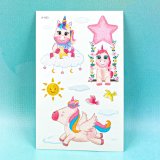 Перекладні татуювання з блискітками Єдинороги 12 см