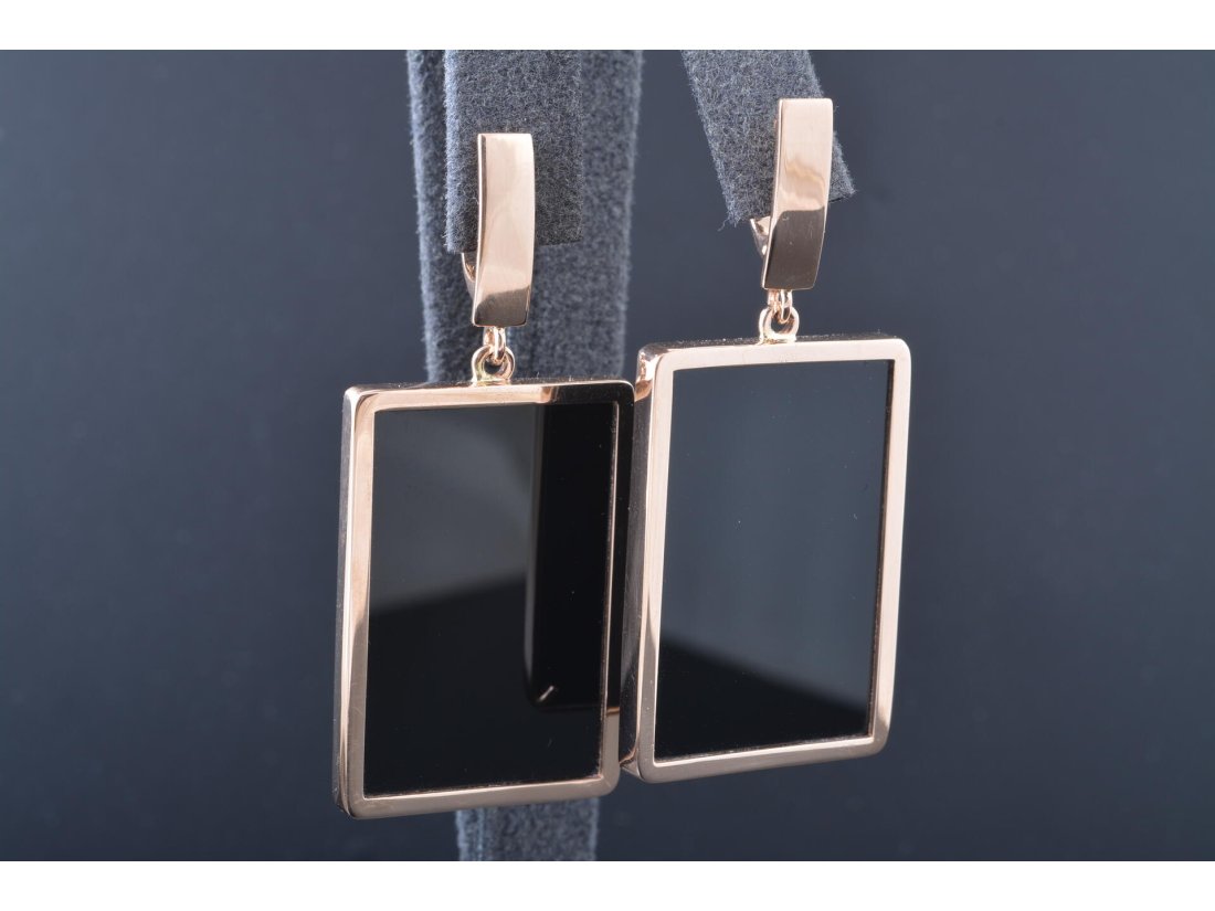 Сережки з оніксом - Багира