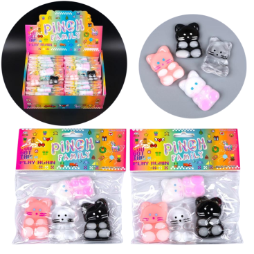 Антистреси Коти силіконові 5 см - Купити