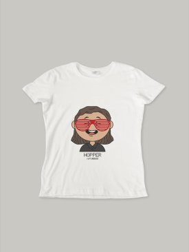 Жіноча футболка, біла з принтом аватара Hopper 060 - Купити