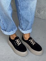 Кросівки casual чорний замш INNOE 777565-1 Чорний